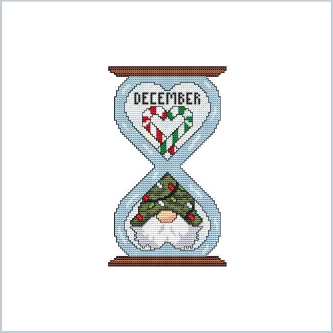 The Gnomes Of Time: December - Cross Stitch Wonders