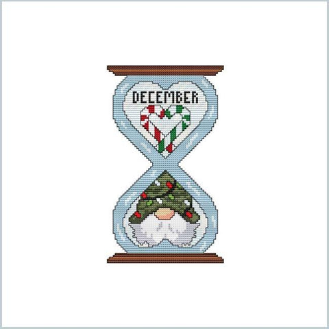 The Gnomes Of Time: December - Cross Stitch Wonders