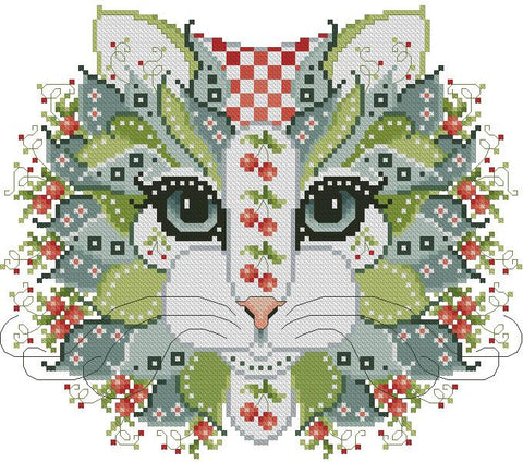 Colorful Cats: Cherry Berry - Kitty & Me Designs