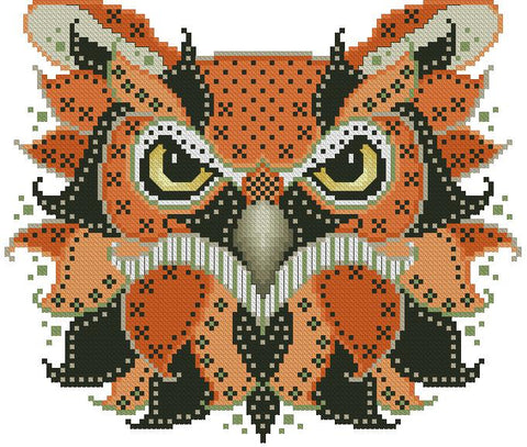 Colorful Owls: Edgar - Kitty & Me Designs