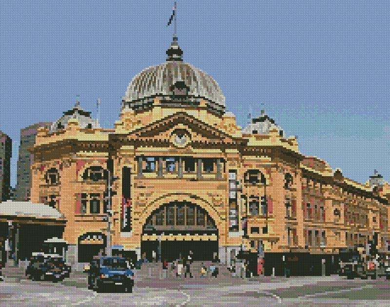 Flinders Street Station, Melbourne - Artecy Cross Stitch