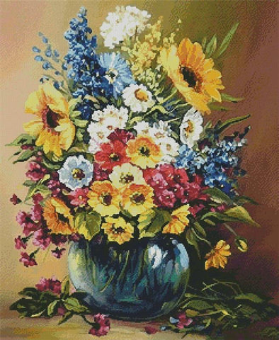 Flowers Painted With Summer - Artecy Cross Stitch
