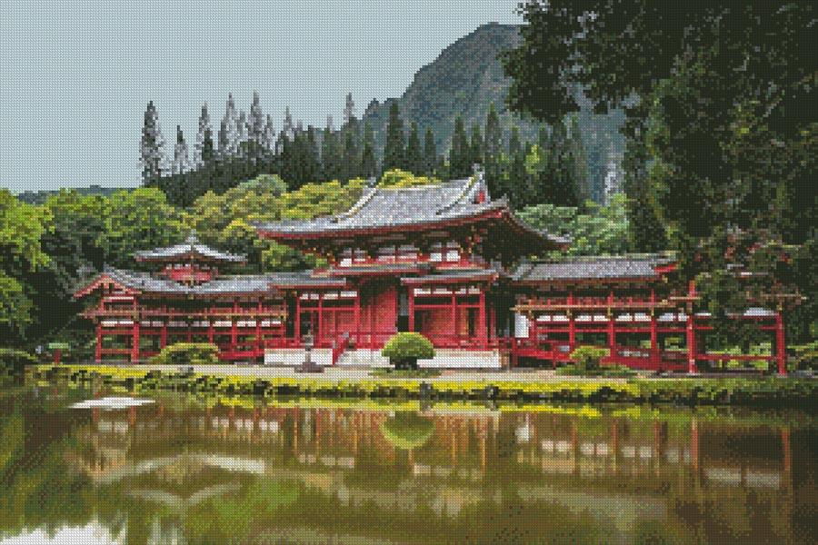 Byodo-In Temple - Artecy Cross Stitch