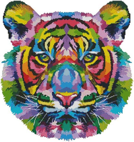 Mini Pop Art Tiger  - Artecy Cross Stitch