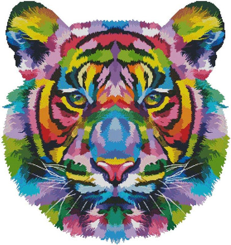 Pop Art Tiger - Artecy Cross Stitch