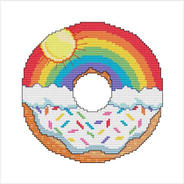 A Year Of Donuts: June - Cross Stitch Wonders