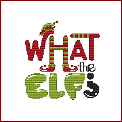 What The Elf - Cross Stitch Wonders