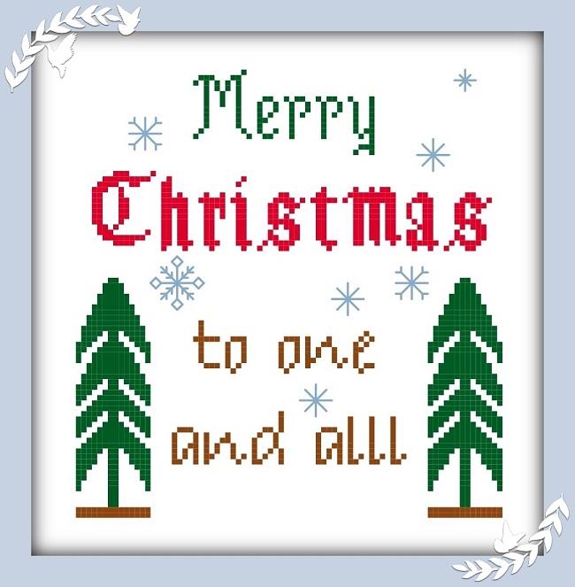 Merry Christmas To All - Iris Originals