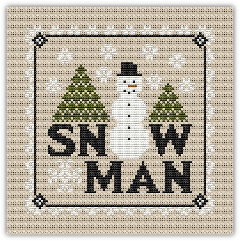 Christmas Winter Snowman - Happiness Is  HeartMade