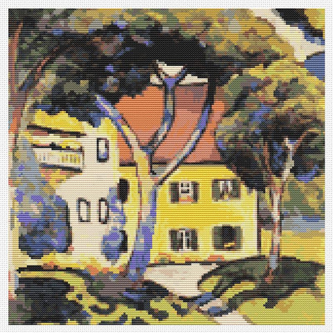 House In A Landscape - Art of Stitch, The