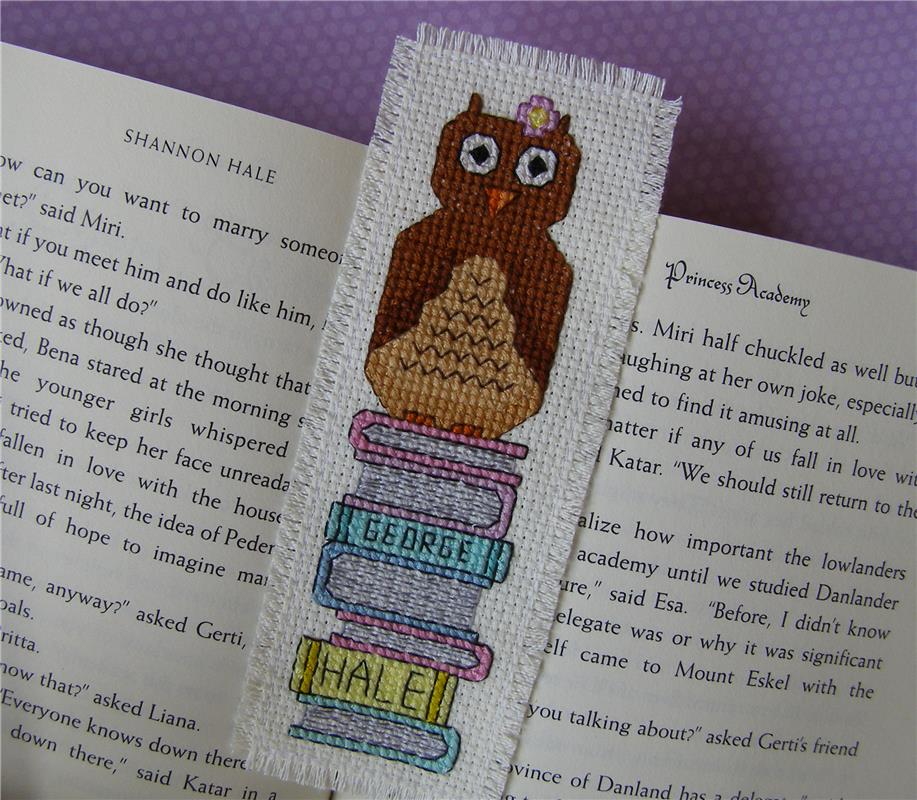 Spring Owl Sitting On Books - Keb Studio Creations