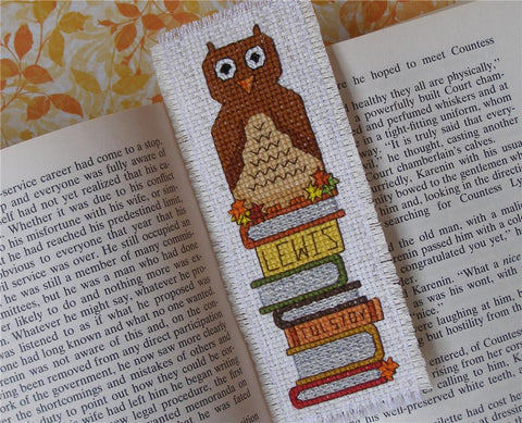 Autumn Owl Sitting On Books - Keb Studio Creations