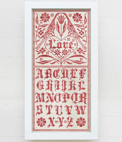 A Fraktur Love Sampler - Modern Folk Embroidery