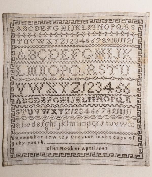 Ellen Hooker 1843 - Modern Folk Embroidery