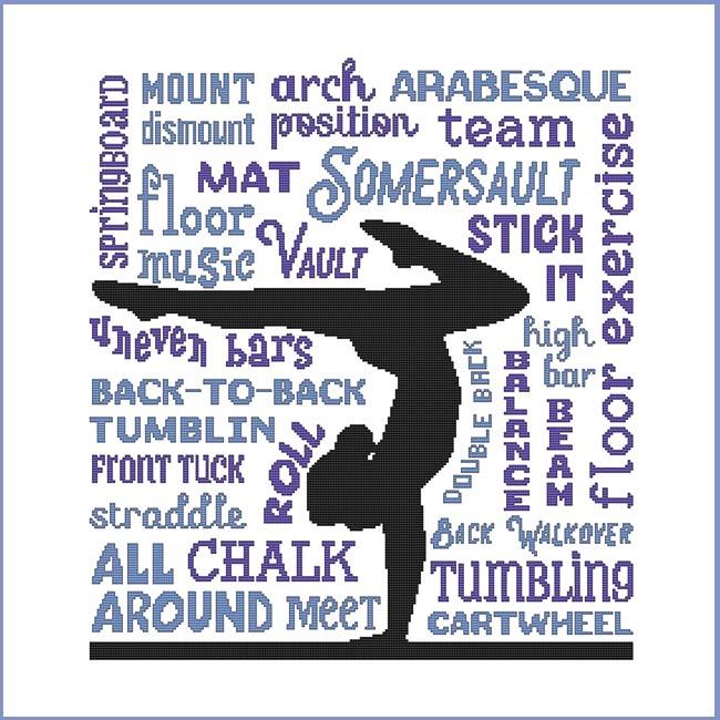 Subway Art: Sports Gymnastics - Cross Stitch Wonders
