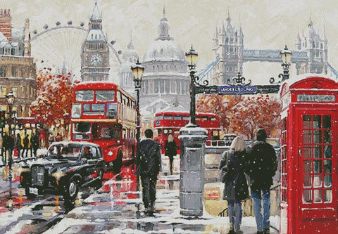 London Collage (Large) - Artecy Cross Stitch