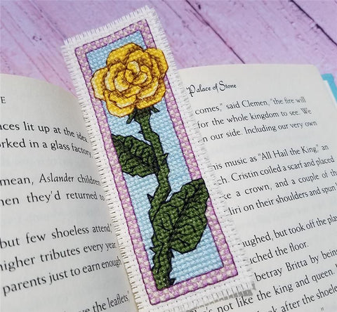 Yellow Rose Bookmark - Keb Studio Creations