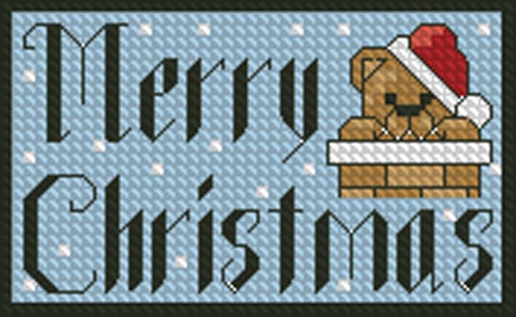 Merry Christmas Card - Artecy Cross Stitch