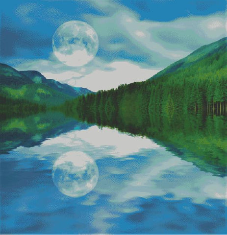 Moon Reflection - Fox Trails Needlework