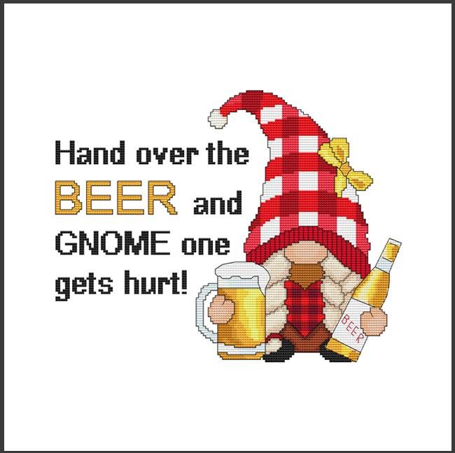 Ms. Beer Gnome - Cross Stitch Wonders