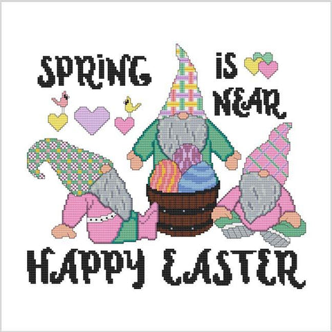 Gnome Greetings: Easter - Cross Stitch Wonders
