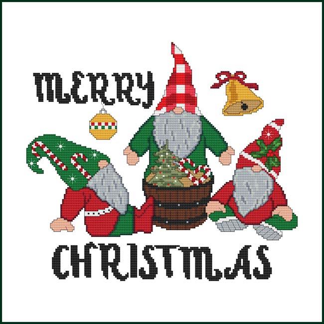 Gnome Greetings: Christmas - Cross Stitch Wonders