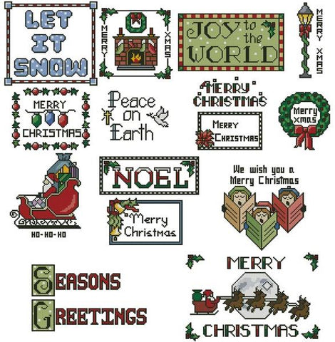 Sew Little Stitches Christmas Collection 2 (Large) - Artecy Cross Stitch
