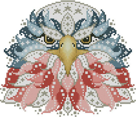 Colorful Eagle: Old Glory - Kitty & Me Designs