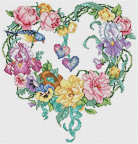 Floral Heart Wreath - Kooler Design Studio