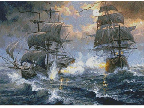 Battle On The High Seas - Artecy Cross Stitch