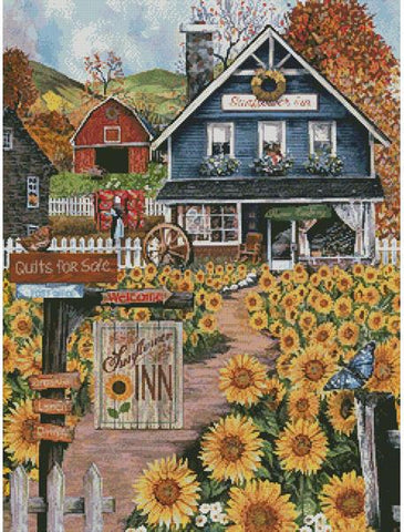 The Sunflower Inn - Artecy Cross Stitch