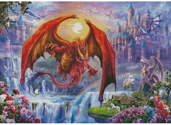 Kingdom With Dragons - Artecy Cross Stitch