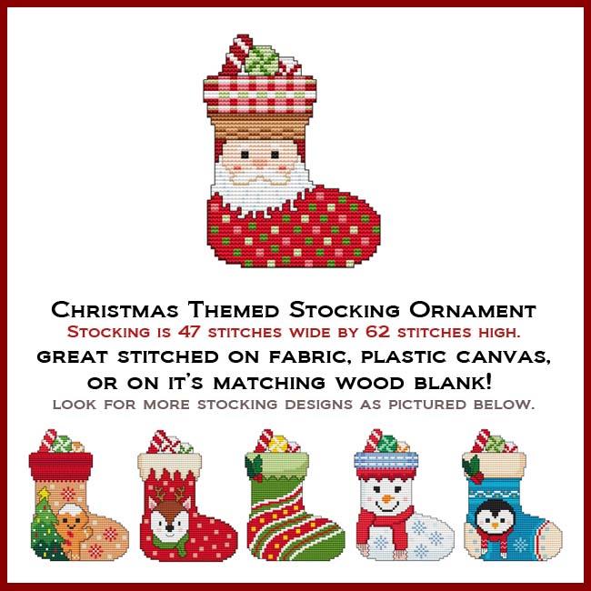 Christmas Stocking: Santa Claus - Cross Stitch Wonders