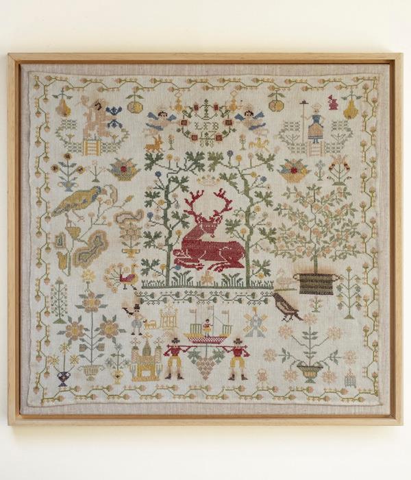 LFB 1788: A Red Deer Sampler - Modern Folk Embroidery