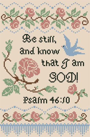 Be Still And Know Sampler - Kitty & Me Designs