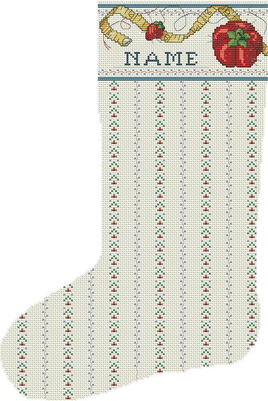 Seamstress Cuff Heirloom Stocking - Kooler Design Studio