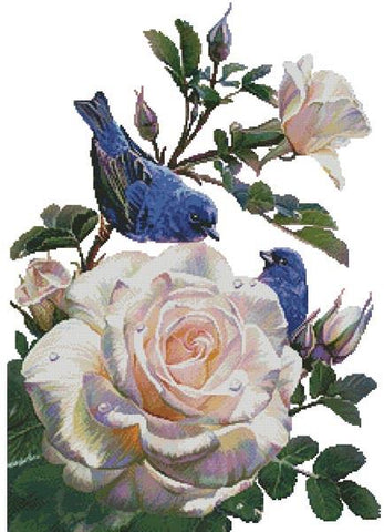 Birds of Happiness (No Background) - Artecy Cross Stitch