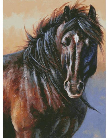 Black Stallion (Large) - Artecy Cross Stitch