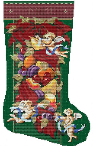Christmas Elegance Stocking - Kooler Design Studio