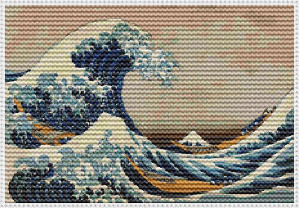 The Great Wave Off Kanagawa - Art of Stitch, The