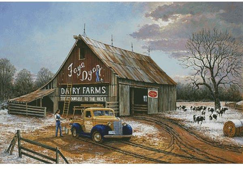 The Barn Painters (Large) - Artecy Cross Stitch