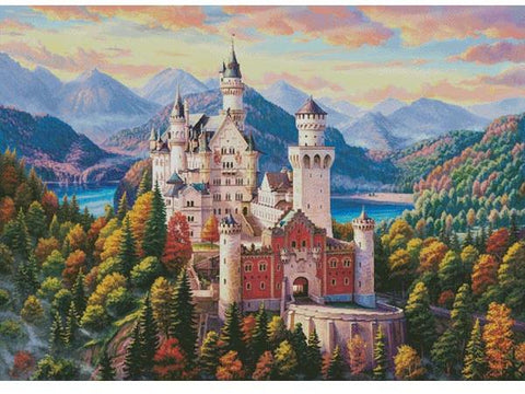 Castle In The Mountains (Large) - Artecy Cross Stitch