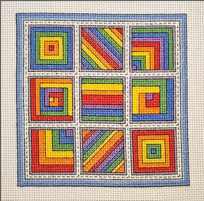Quilt Blocks 15: Rainblocks - Rogue Stitchery