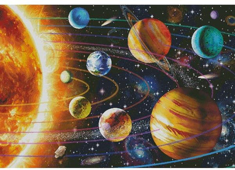 New Solar System (Large) - Artecy Cross Stitch