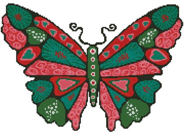 Butterfly Hearts - Artecy Cross Stitch