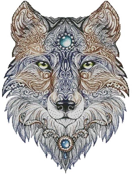 Tattoo Wolf - Artecy Cross Stitch