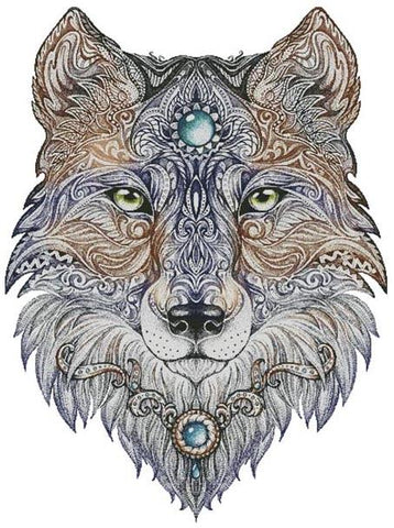 Tattoo Wolf (Large) - Artecy Cross Stitch