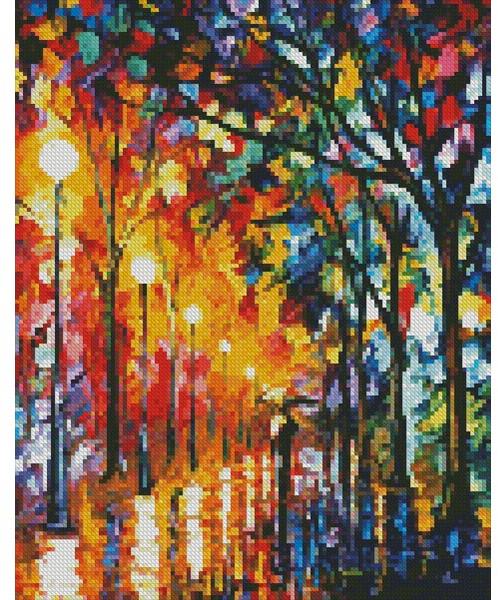 Mini The Stroll Under The Rain - Artecy Cross Stitch