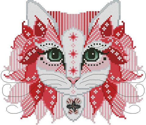 Colorful Cats: Candy Cane - Kitty & Me Designs