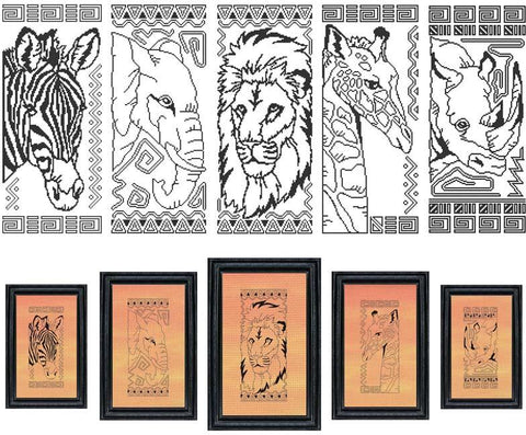 African Animals Combo - Cross Stitch Wonders